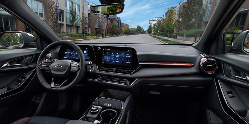 2025 Chevrolet Equinox interior with steering wheel and digital display